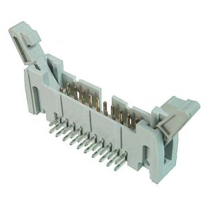 Conector DIN Macho Trava Curta 2 vias 8 pinos THT reto - AWH 08A-0222-T