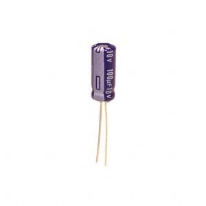 Capacitor Eletrolítico de Alumínio Radial de 100µF e 10V - ECA-1AM101B