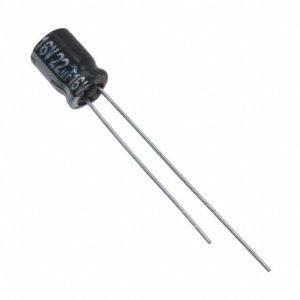 Capacitor Eletrolítico de Alumínio Radial de 16V, 20% e 22µF - EEA-GA1C220B