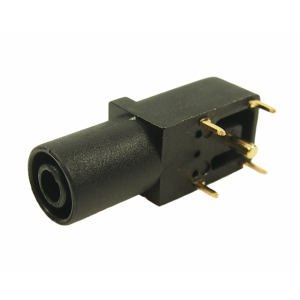 Conector Banana Jack Fêmea 4mm para Montagem PCB Preto - FCR7350B