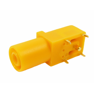 Conector Banana Jack Fêmea 4mm para Montagem PCB Amarelo - FCR7350Y