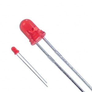 LED Unicolor Vermelho 635nm 2 pinos -Para uso em Circuitos Eletrônicos - LTL-1CHEE