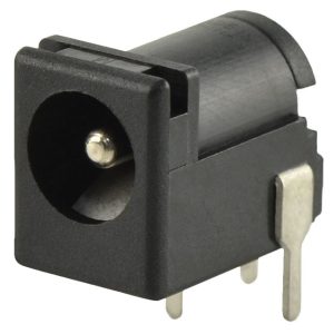 Conectores de Alimentação Jack 2.5A 24Vdc 2mm Preto - Próprios p/ montagens de placas eletrônicas - PJ-102A