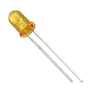 LEDs padrão - Vazados T-1 3/4 (5 mm) 650nM - Laranja (Clear) - Para Uso em Circuitos Eletrônicos - SLR-56DC3F