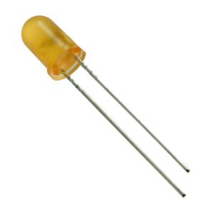 LEDs padrão - Vazados T-1 3/4 (5 mm) 650nM - Laranja (Difused) - Para Uso em Circuitos Eletrônicos - SLR-56DU3F