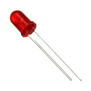 LEDs padrão - Vazados T-1 3/4 (5 mm) 650nM Vermelho (Clear) - Para Uso em Circuitos Eletrônicos - SLR-56VC3F