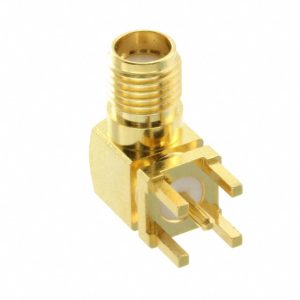 Conector Coaxial RF SMA JACK de 20GHz e 50Ohm - SMA-J-P-H-RA-TH1