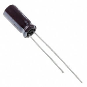 Capacitor Eletrolítico de Alumínio Radial de 4.7µF, 50V e 20% - ULD1H4R7MDD1TD