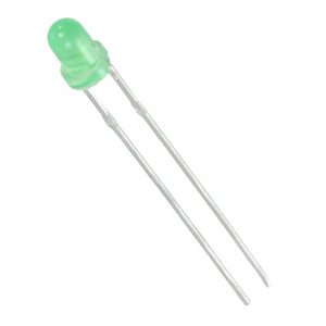 Led Padrão Vasado Verde 568nm 15 mcd 3mm- Para Uso em Placas Eletrônicas - WP937GGD